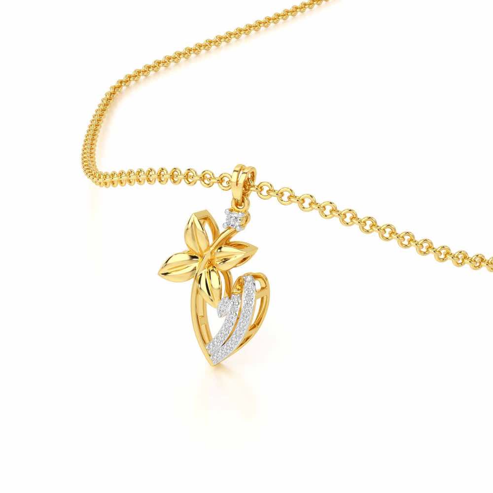 Unity Glow Silver Pendant - Yellow Gold - Image 2