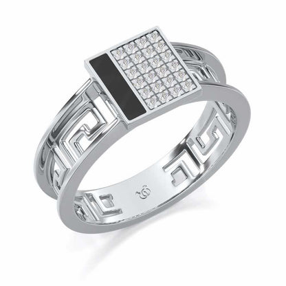 Valencia Silver Ring - White Gold - Image 1