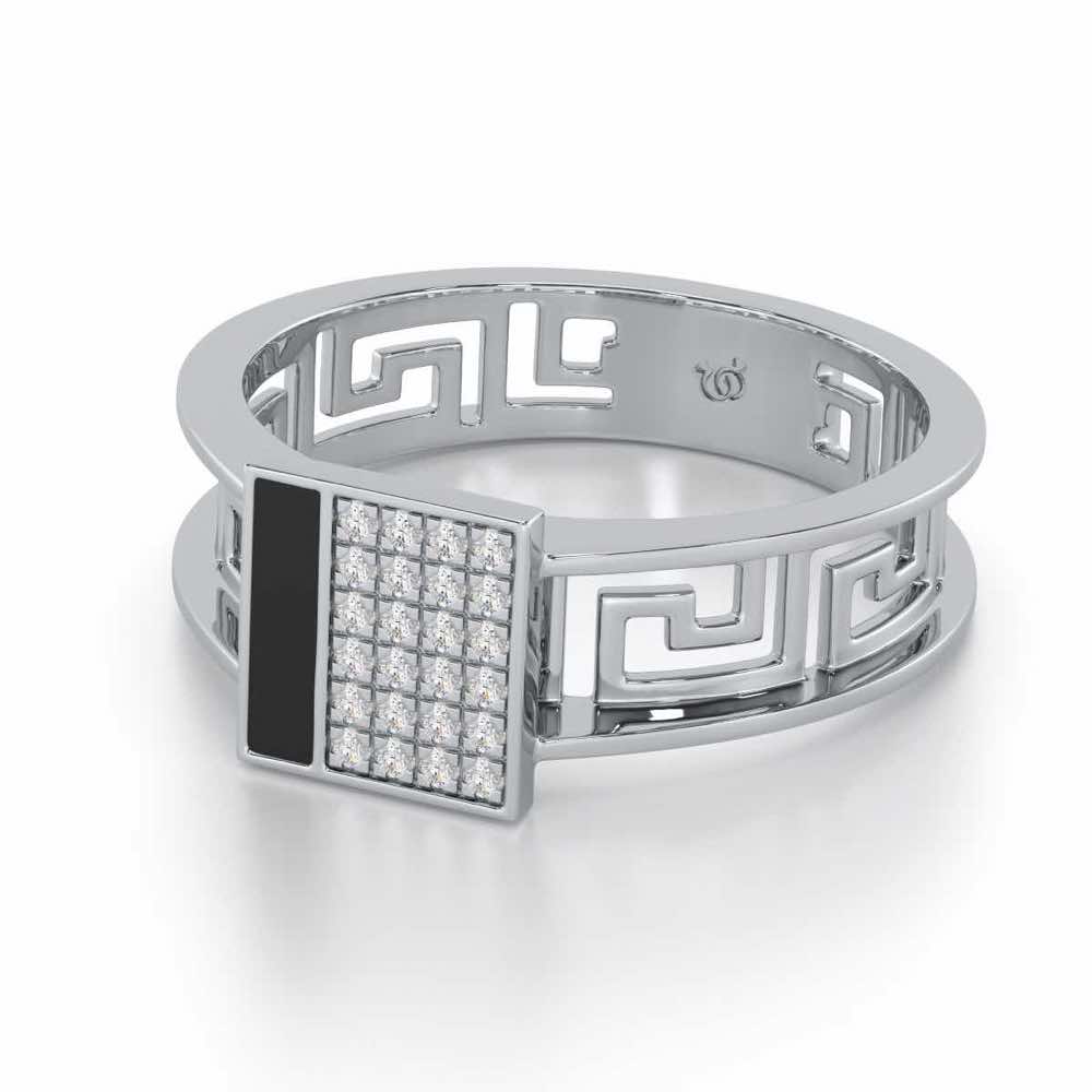 Valencia Silver Ring - White Gold - Image 2
