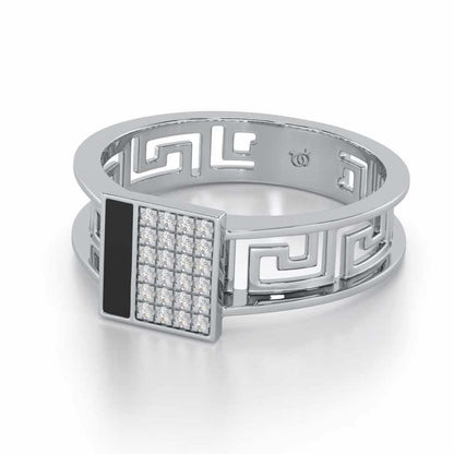 Valencia Silver Ring - White Gold - Image 2