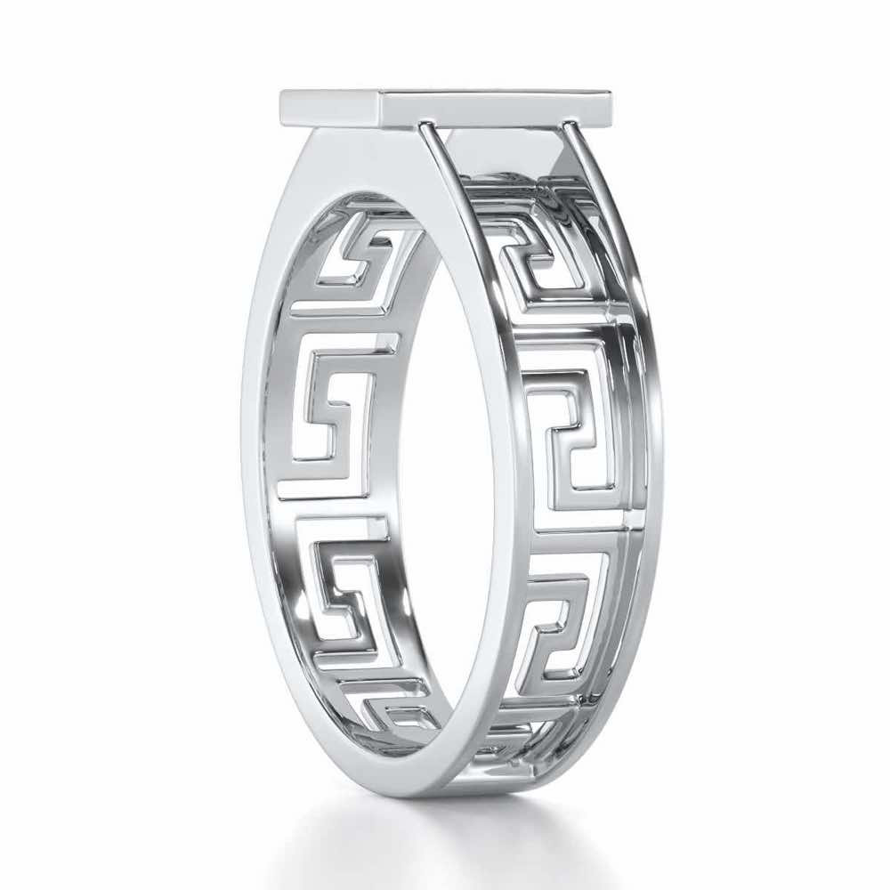 Valencia Silver Ring - White Gold - Image 3