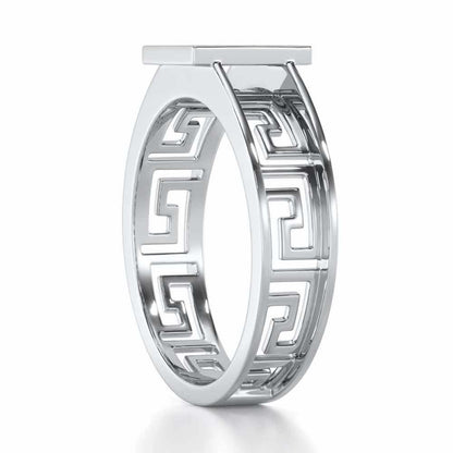 Valencia Silver Ring - White Gold - Image 3