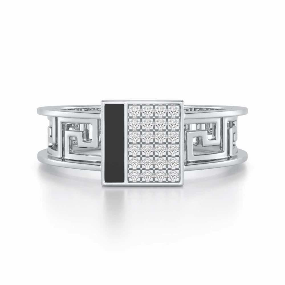 Valencia Silver Ring - White Gold - Image 4