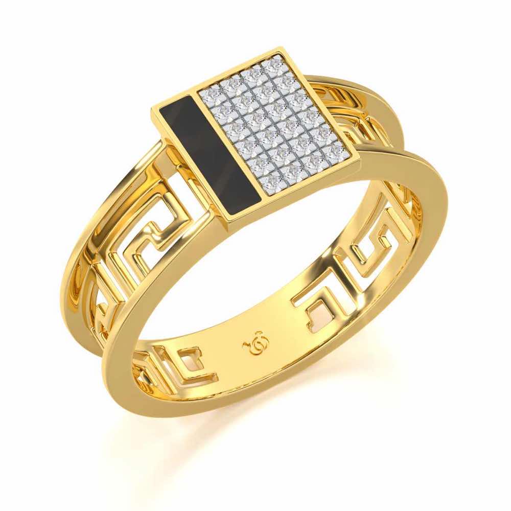 Valencia Silver Ring - Yellow Gold - Image 1