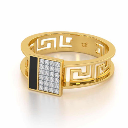 Valencia Silver Ring - Yellow Gold - Image 2