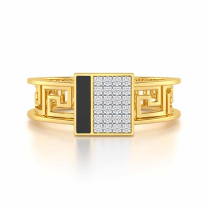 Valencia Silver Ring - Yellow Gold - Image 4
