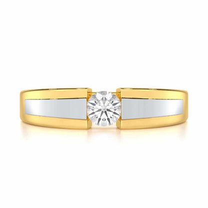 Valor Spark Men Solitaire Ring - Yellow Gold - Image 4