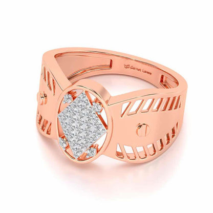 Valorous Silver Ring For Men - Rose Gold - Image 2