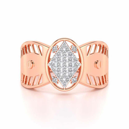 Valorous Silver Ring For Men - Rose Gold - Image 4