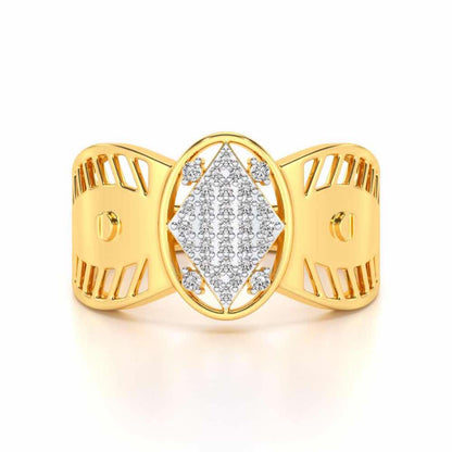 Valorous Silver Ring For Men - Yellow Gold - Image 4