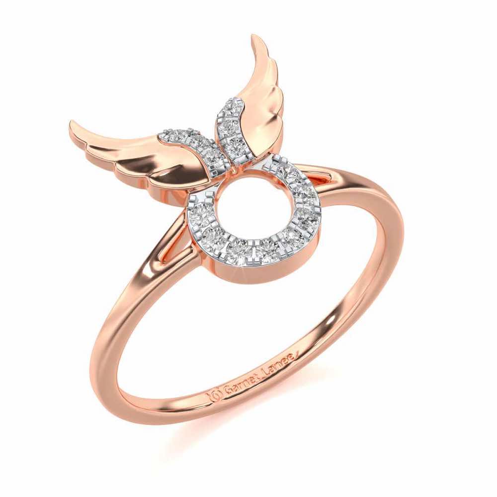 Valour Taurus Silver Ring - Rose Gold - Image 1