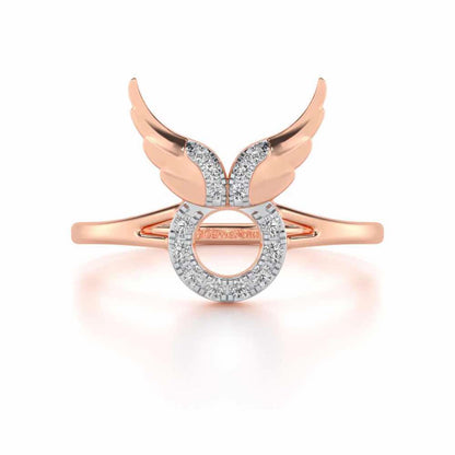 Valour Taurus Silver Ring - Rose Gold - Image 4