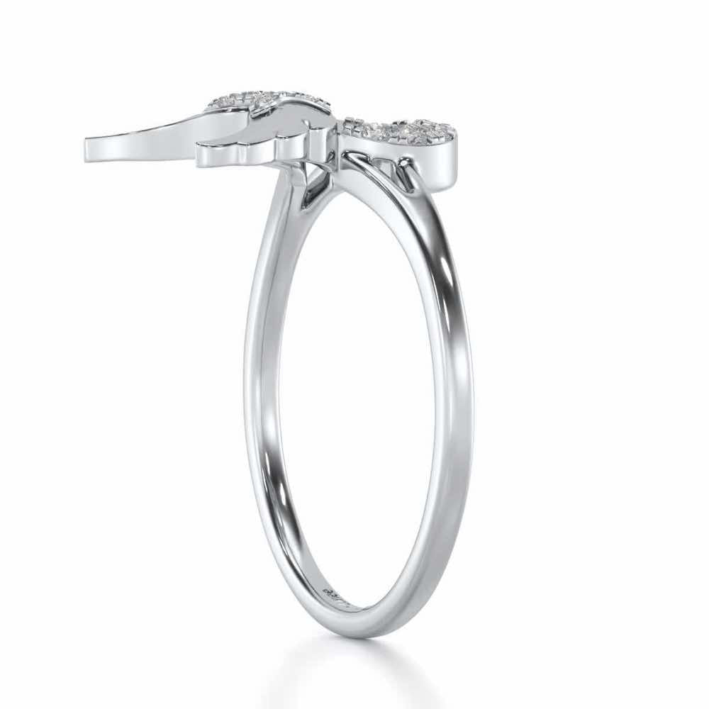 Valour Taurus Silver Ring - White Gold - Image 3