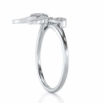 Valour Taurus Silver Ring - White Gold - Image 3