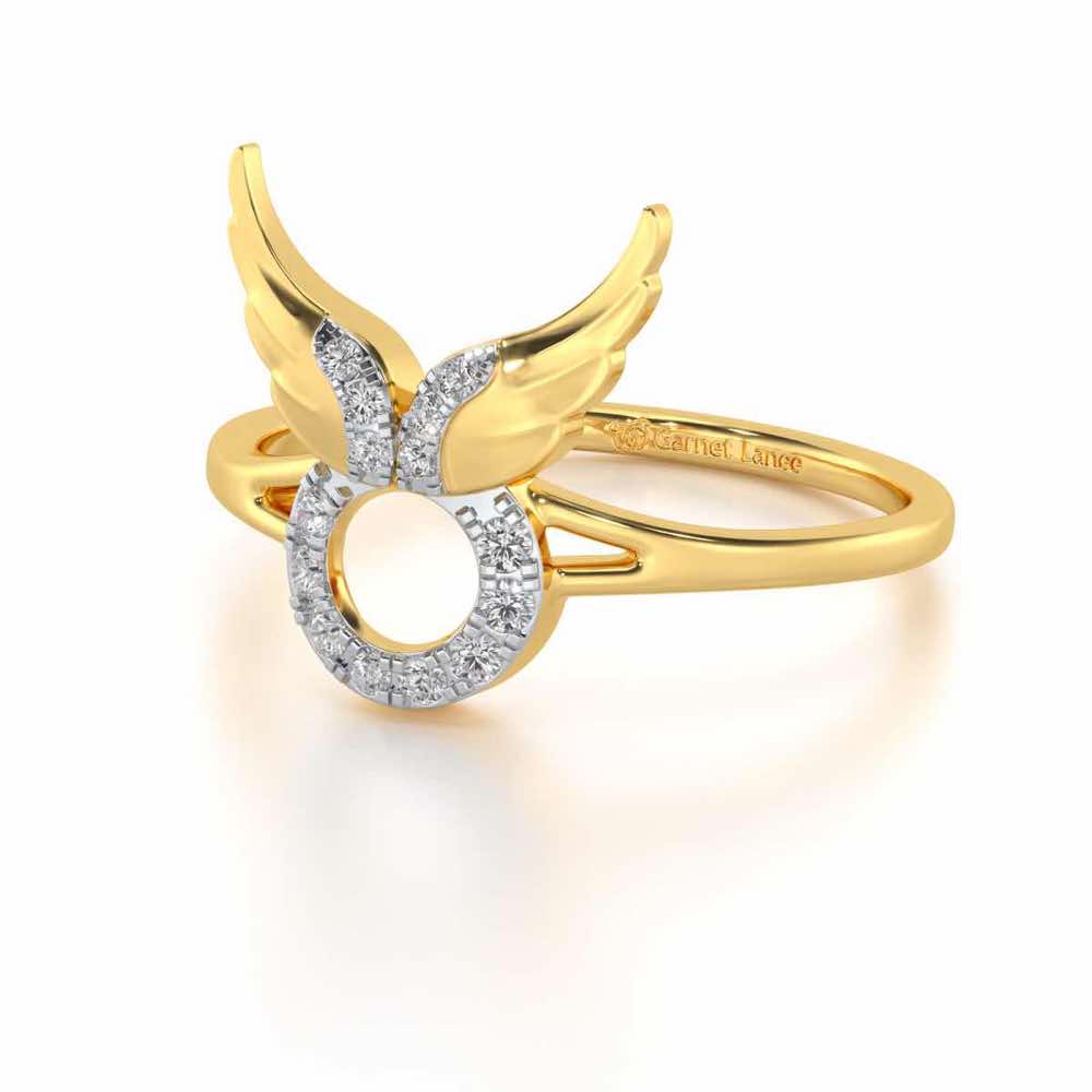 Valour Taurus Silver Ring - Yellow Gold - Image 2
