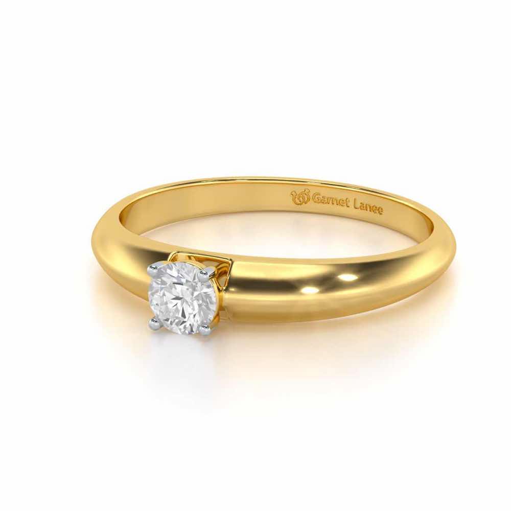 Vanguard Jewel Women Solitaire Ring - Yellow Gold - Image 2