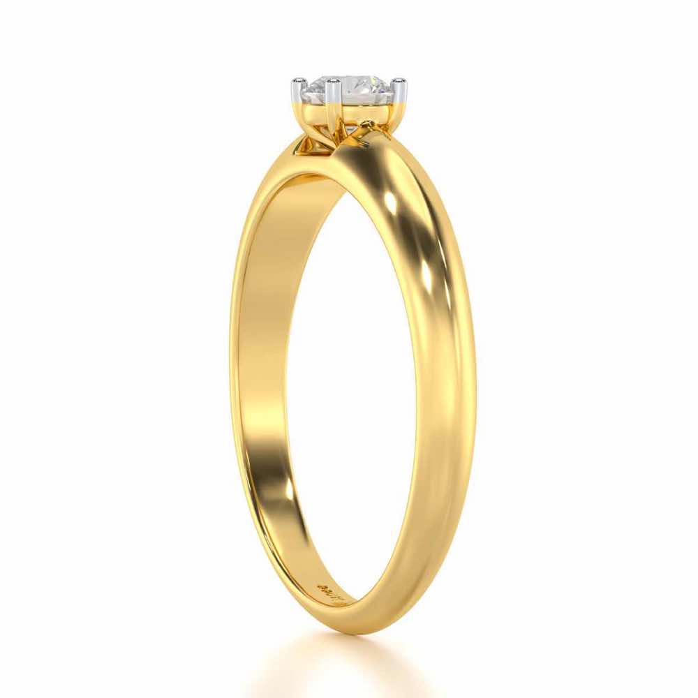 Vanguard Jewel Women Solitaire Ring - Yellow Gold - Image 3