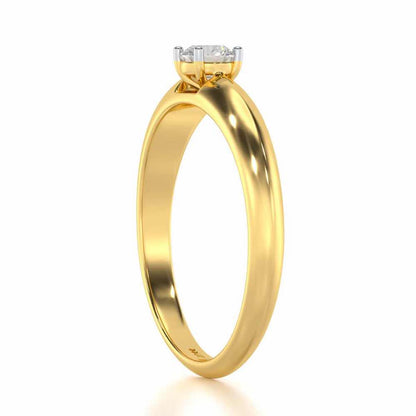 Vanguard Jewel Women Solitaire Ring - Yellow Gold - Image 3