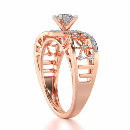 Vanshika Solitaire Ring - Rose Gold - Image 3
