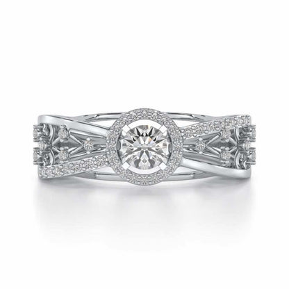 Vanshika Solitaire Ring - White Gold - Image 4
