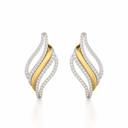 Vibrant Melodies Silver Earrings - Yellow Gold - Image 1