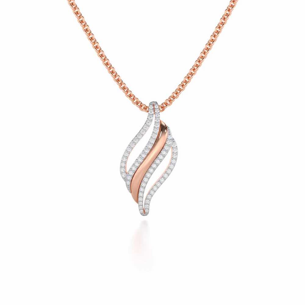 Vibrant Melodies Silver Pendant - Rose Gold - Image 1