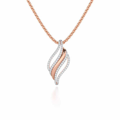 Vibrant Melodies Silver Pendant - Rose Gold - Image 1