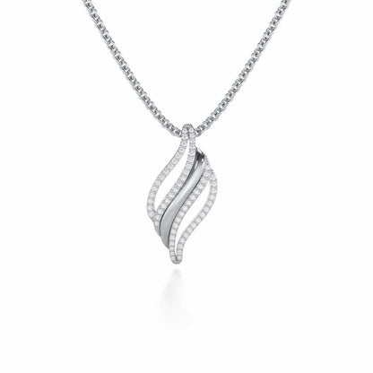 Vibrant Melodies Silver Pendant - White Gold - Image 1