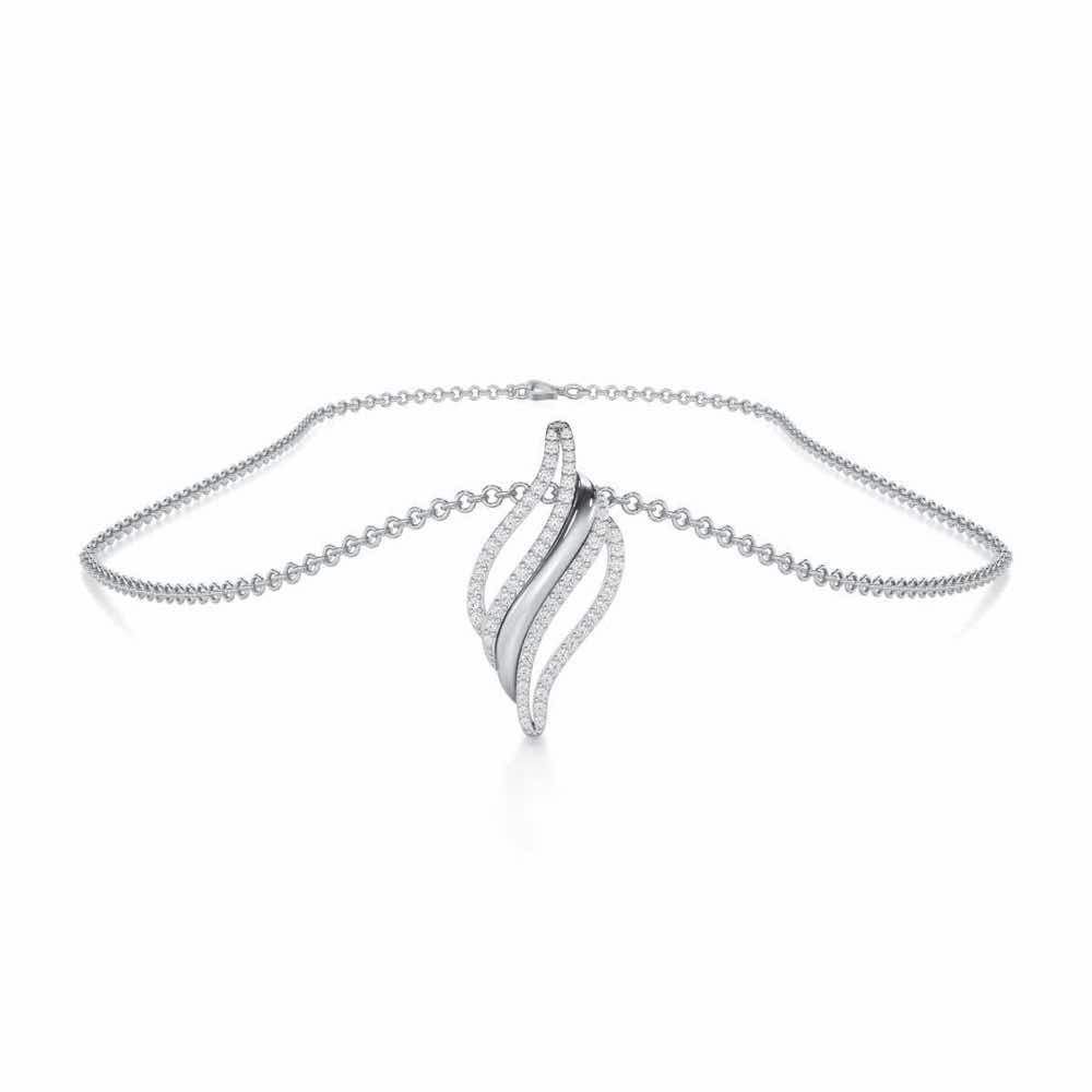 Vibrant Melodies Silver Pendant - White Gold - Image 3