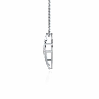 Vibrant Melodies Silver Pendant - White Gold - Image 4