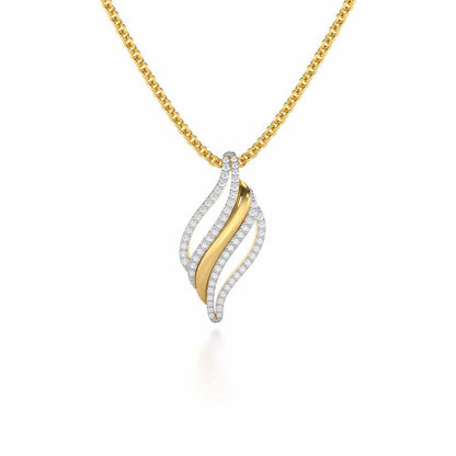 Vibrant Melodies Silver Pendant - Yellow Gold - Image 1