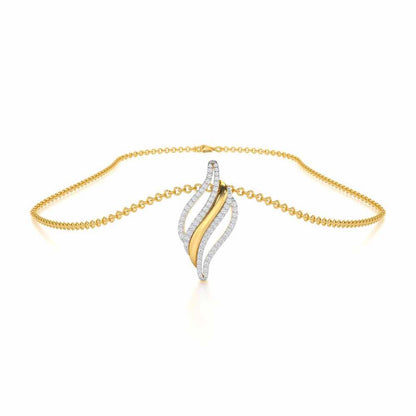 Vibrant Melodies Silver Pendant - Yellow Gold - Image 3