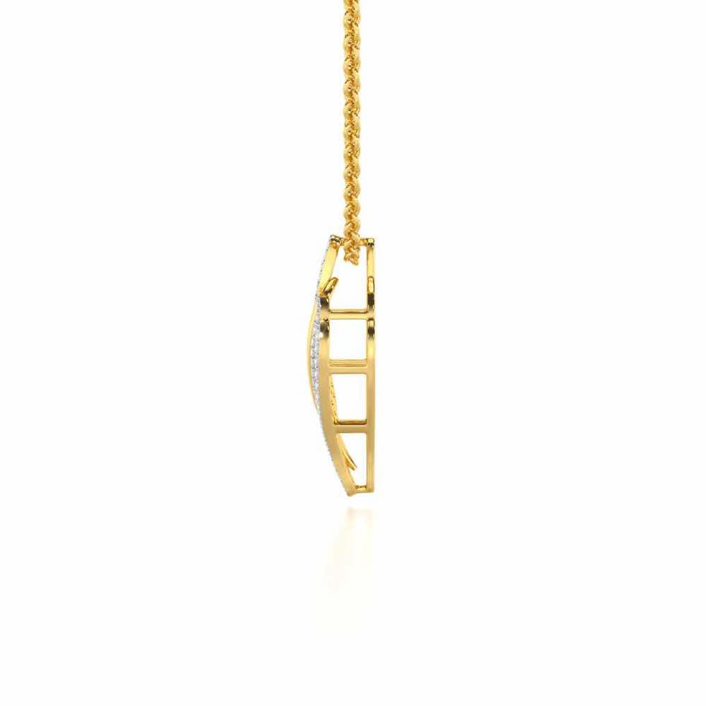 Vibrant Melodies Silver Pendant - Yellow Gold - Image 4