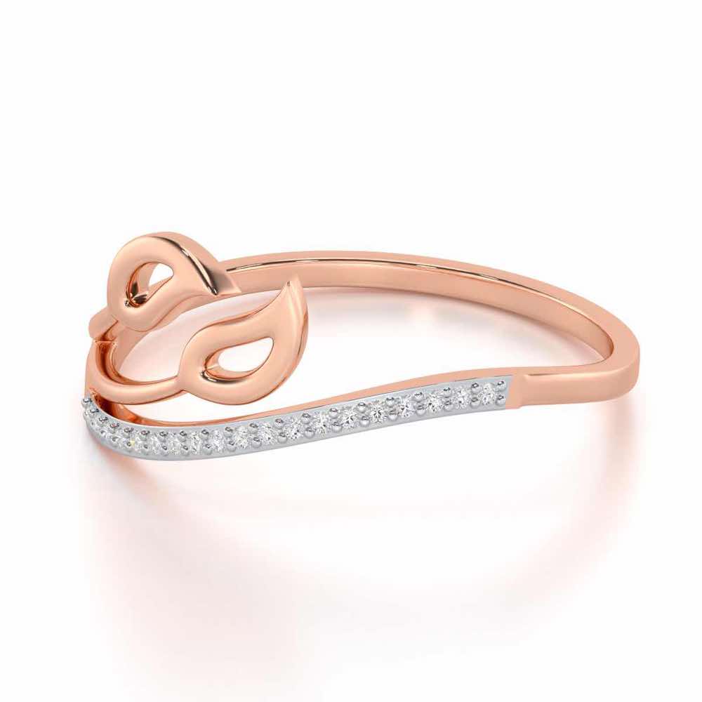 Vibrant Visions Silver Ring - Rose Gold - Image 2