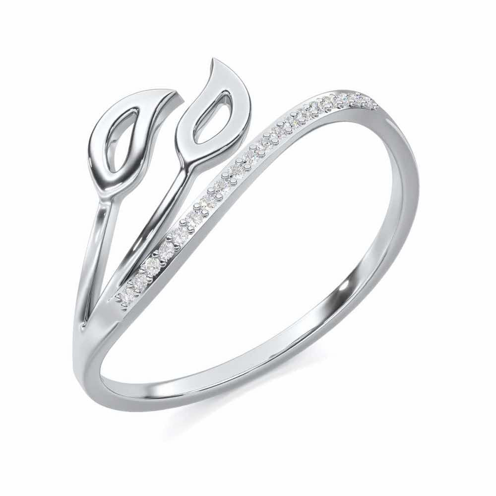 Vibrant Visions Silver Ring - White Gold - Image 1