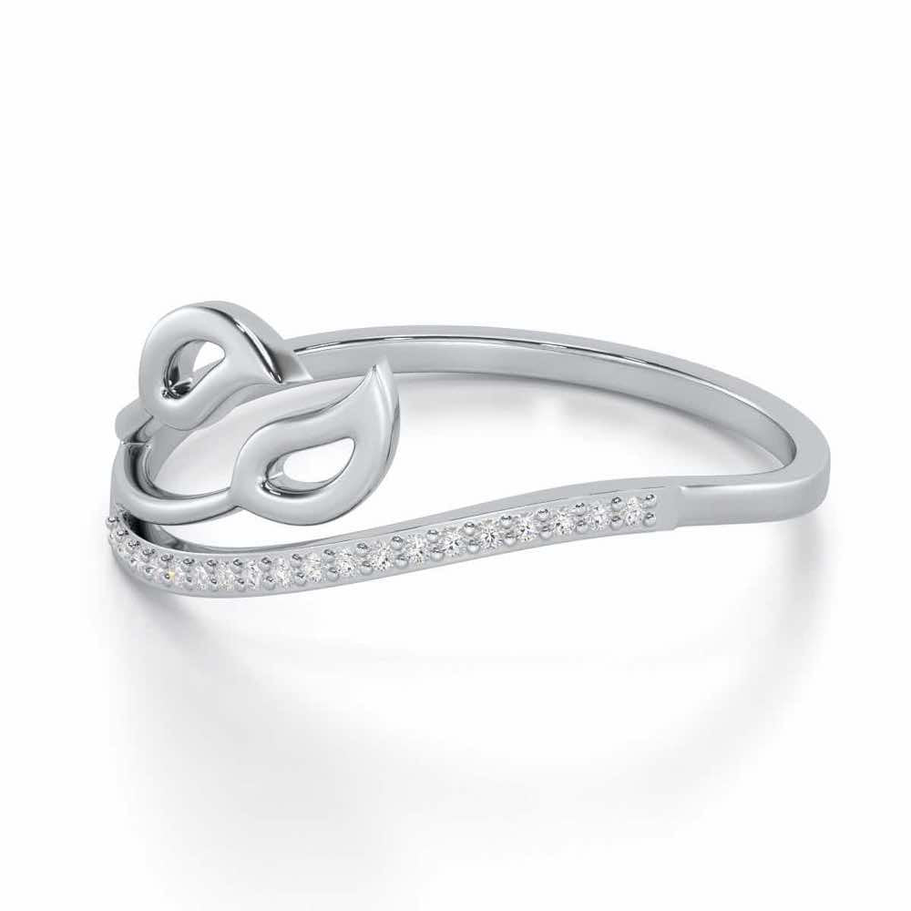 Vibrant Visions Silver Ring - White Gold - Image 2
