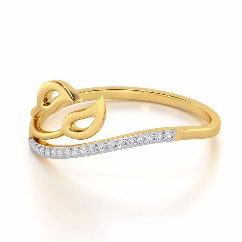 Vibrant Visions Silver Ring - Yellow Gold - Image 2