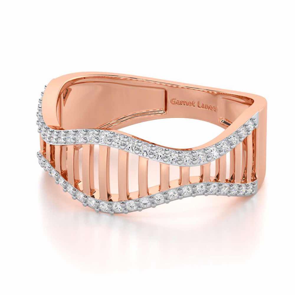 Vibration Silver Ring - Rose Gold - Image 2