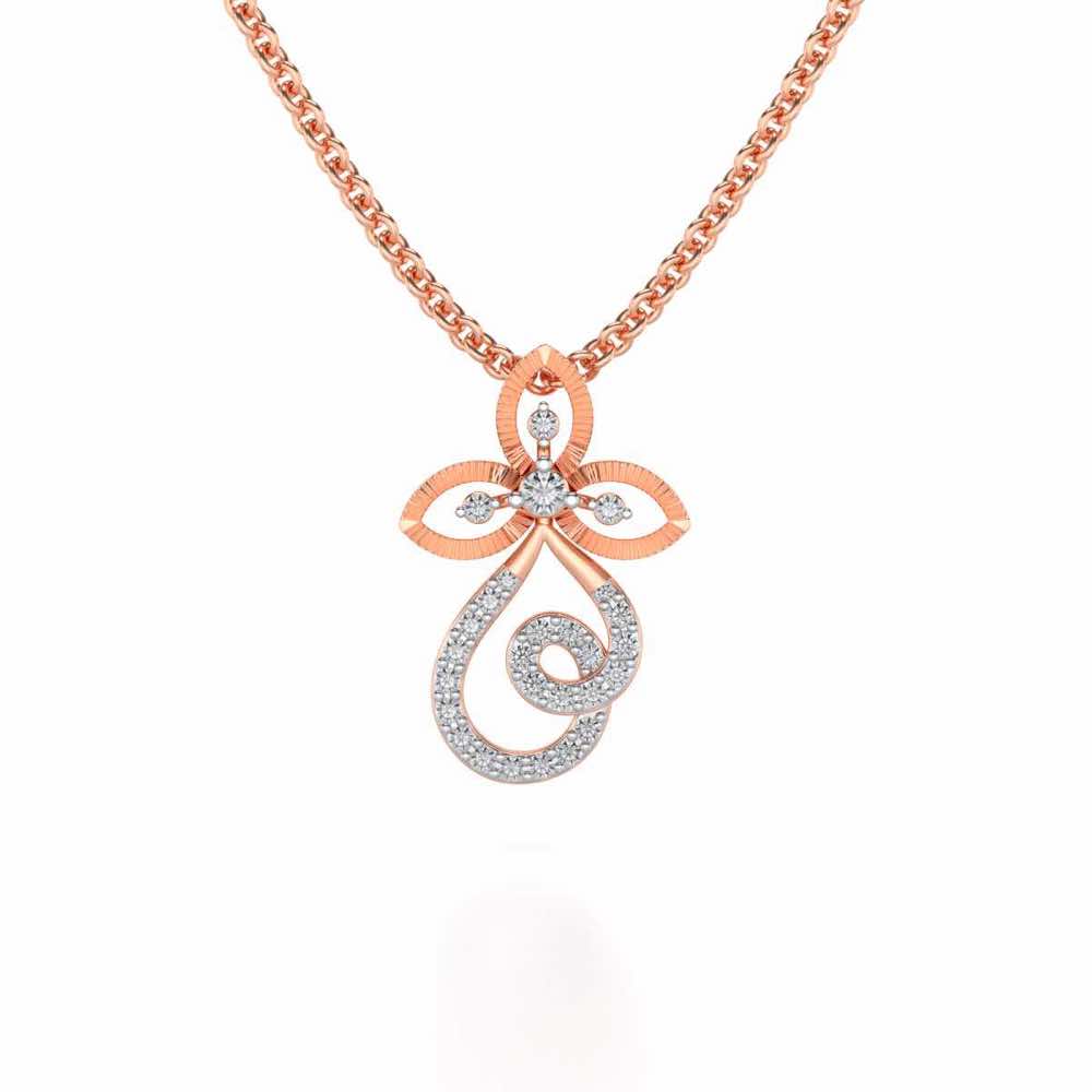 Vine Folret Silver Pendant