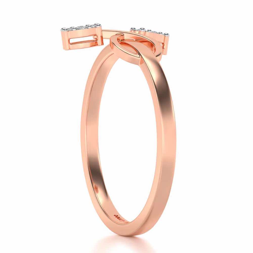 Vinery Silver Ring - Rose Gold - Image 3