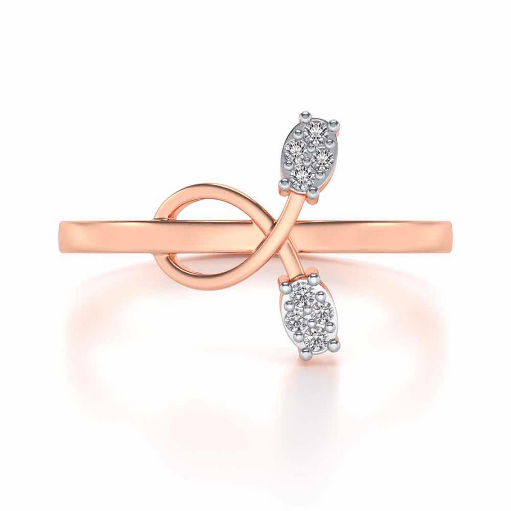 Vinery Silver Ring - Rose Gold - Image 4