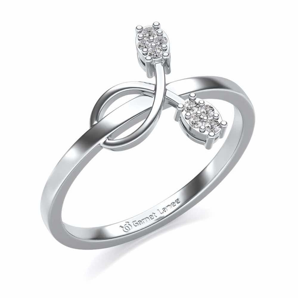 Vinery Silver Ring - White Gold - Image 1