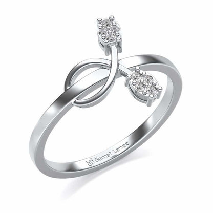 Vinery Silver Ring - White Gold - Image 1