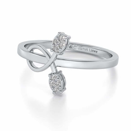 Vinery Silver Ring - White Gold - Image 2