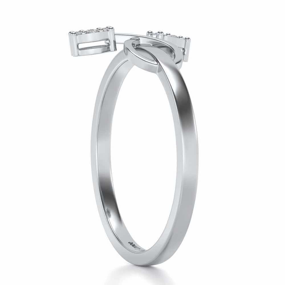 Vinery Silver Ring - White Gold - Image 3