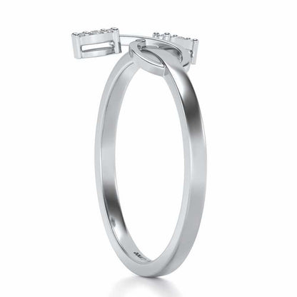Vinery Silver Ring - White Gold - Image 3