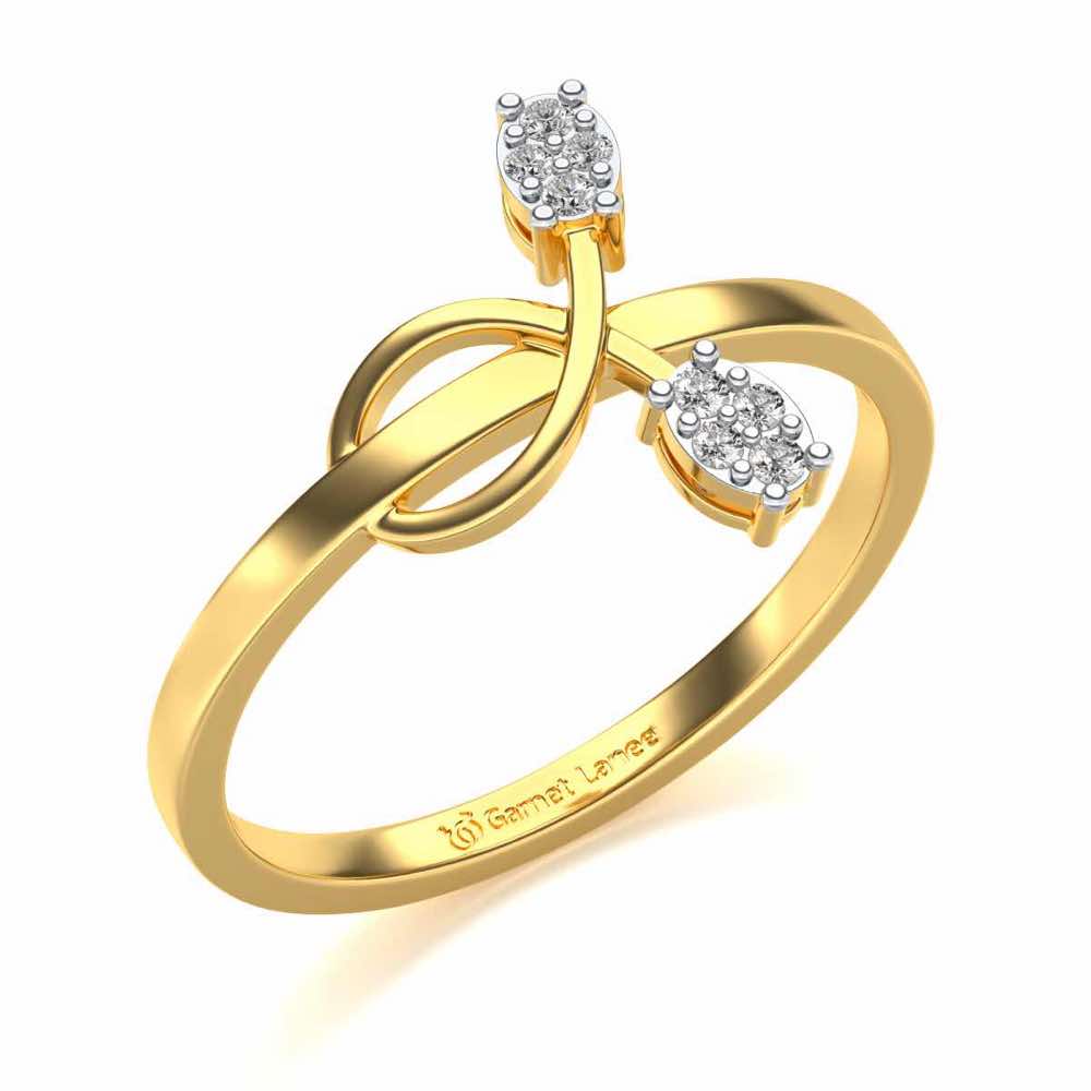 Vinery Silver Ring - Yellow Gold - Image 1