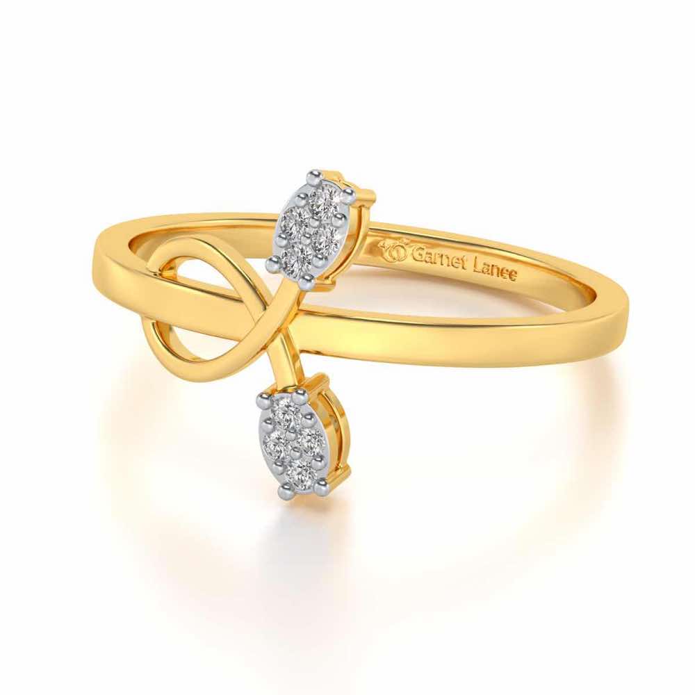 Vinery Silver Ring - Yellow Gold - Image 2