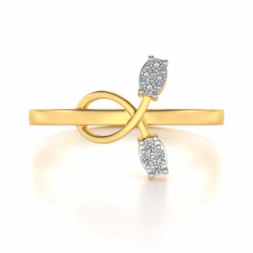 Vinery Silver Ring - Yellow Gold - Image 4
