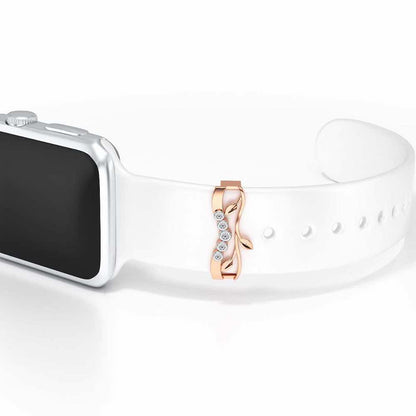 Vines Silver Watch Band - Rose Gold - Image 1